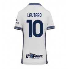 Inter Milan Lautaro Martinez #10 Bortedrakt Kvinner 2024-25 Kortermet